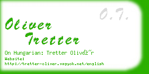 oliver tretter business card